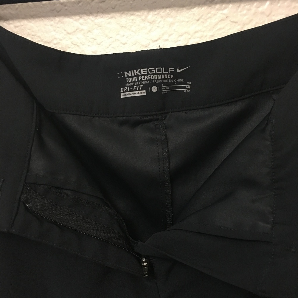 NIKE Performance Dri Fit Golf Skort Black Size 6 - Picture 7 of 8